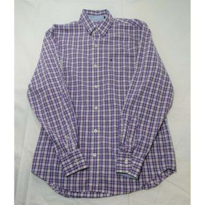 IZOD Men's Long Sleeve Non-Iron Stretch Shirt Plaid Shirt